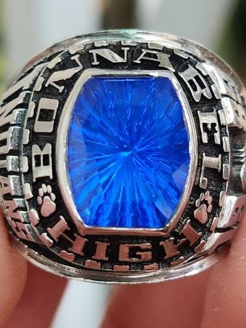  nhẫn mỹ xưa hột xanh tia hãng herff johns ultrium 