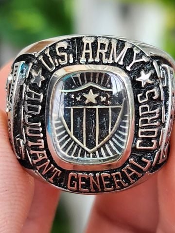  nhẫn mỹ xưa US army AE gl 
