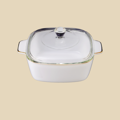 Âu Vuông có nắp 1,5L Trắng Ngọc Trai