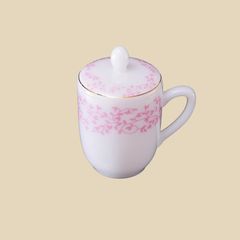 Ca trà có nắp hoa dây hồng