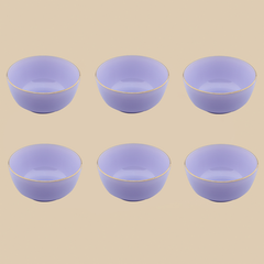 Bát cơm đáy to màu Tím Thạch Anh