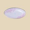 Đĩa Oval 34cm Hoa dây hồng