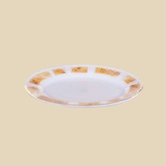 Đĩa Oval 34cm họa tiết Lá Mùa Thu