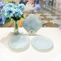 Set Đĩa Ngọt Ngào Xanh Biển Aquamarine