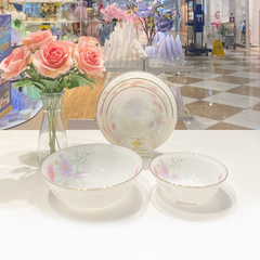 Set Tô Loe Họa Tiết Hoa Cánh Bướm