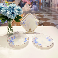 Set Đĩa Ngọt Ngào Hoa Mắt Biếc