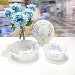 Set Tô Loe Họa Tiết Hoa Mắt Biếc