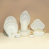 Bộ đồ ăn 18 sản phẩm Trắng Ngọc Trai dành cho 4-6 người (set B)