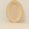 Đĩa Oval 32cm Nâu Topaz