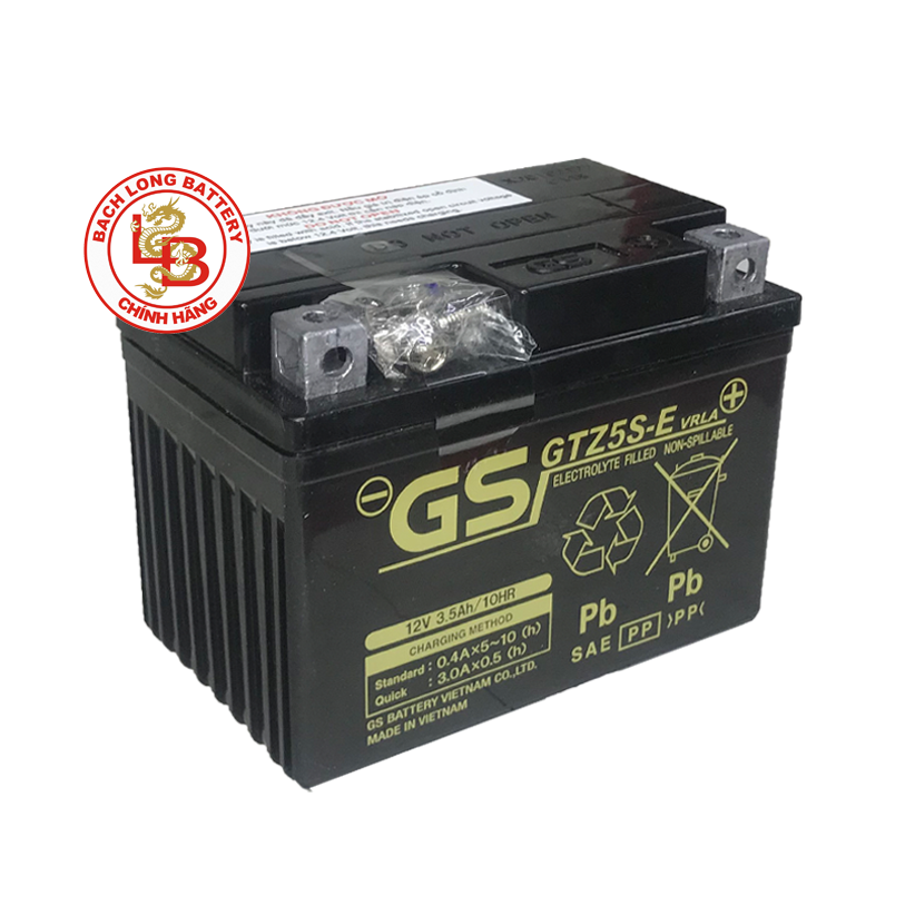  Ắc Quy GS GTZ5S-E (12V-3.5AH) 