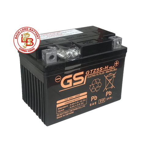 Ắc Quy GS MF GTZ5S-H (12V-4AH), Ắc Quy GS XE MÁY