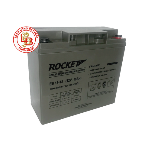 Ắc Quy ROCKET ES18-12 (12V-18AH) | BÌNH Ắc Quy KHÔ GEL| BÌNH Ắc Quy MIỄN BẢO DƯỠNG | BÌNH Ắc Quy THÁI LAN | BÌNH Ắc Quy EAGLE | BÌNH Ắc Quy CHO THIẾT BỊ VIỄN THÔNG, CÔNG NGHIỆP, NĂNG LƯỢNG MẶT TRỜI