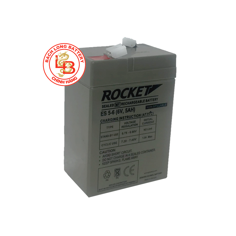  Ắc Quy ROCKET ES5-6 (6V-5AH) 