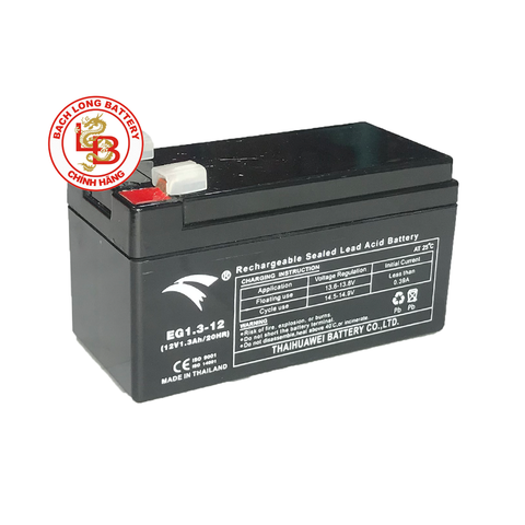 Ắc Quy EAGLE EG1.3-12 (12V-1.3AH) | BÌNH Ắc Quy KHÔ GEL| BÌNH Ắc Quy MIỄN BẢO DƯỠNG | BÌNH Ắc Quy THÁI LAN | BÌNH Ắc Quy EAGLE | BÌNH Ắc Quy CHO THIẾT BỊ VIỄN THÔNG, CÔNG NGHIỆP, NĂNG LƯỢNG MẶT TRỜI