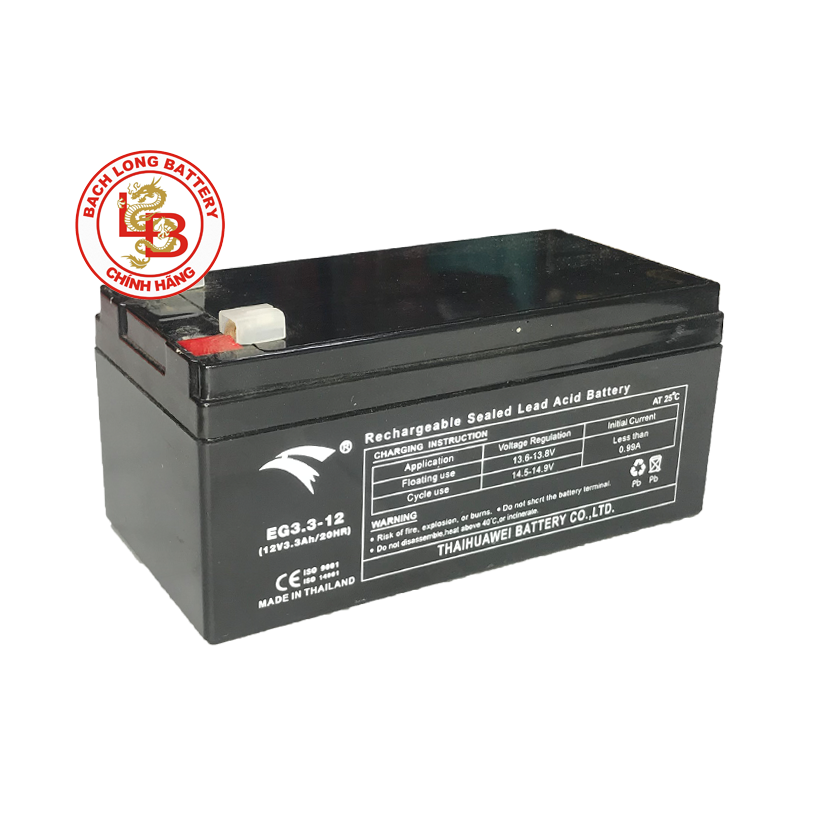  Ắc Quy EAGLE EG3.3-12 (12V-3.3AH) 