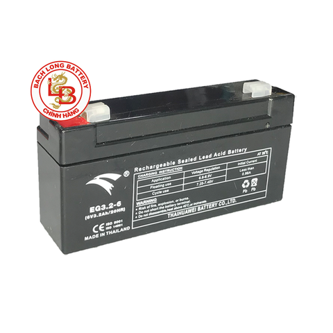 Ắc Quy EAGLE EG3.2-6 (6V-3.2AH) | BÌNH Ắc Quy KHÔ GEL| BÌNH Ắc Quy MIỄN BẢO DƯỠNG | BÌNH Ắc Quy THÁI LAN | BÌNH Ắc Quy EAGLE | BÌNH Ắc Quy CHO THIẾT BỊ VIỄN THÔNG, CÔNG NGHIỆP, NĂNG LƯỢNG MẶT TRỜI