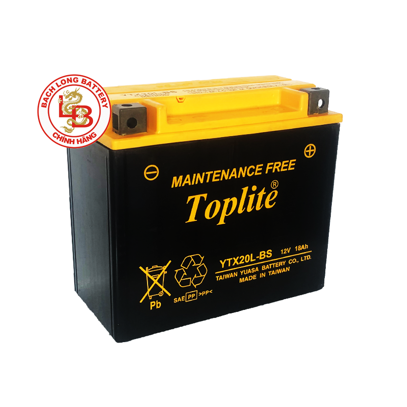  Ắc Quy TOPLITE YTX20L-BS (12V-18AH) 