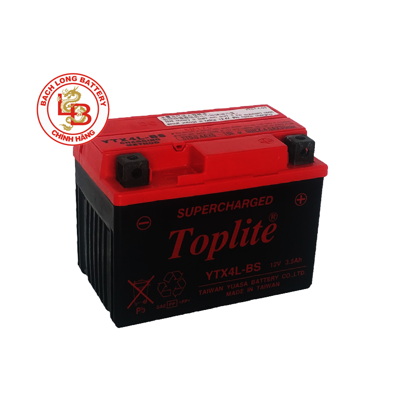  Ắc Quy TOPLITE YTX4L-BS (12V-3.5AH) 