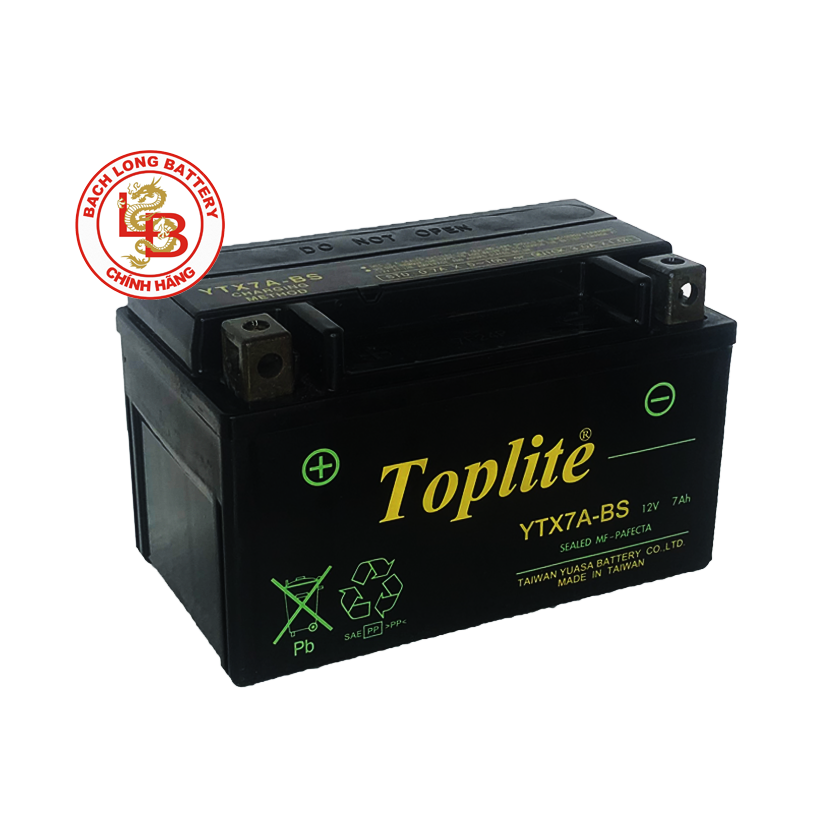  Ắc Quy TOPLITE YTX7A-BS (12V-7AH) 