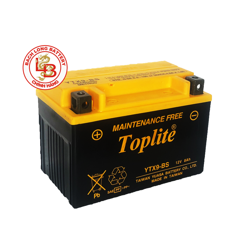  Ắc Quy TOPLITE YTX9-BS (12V-8AH) 