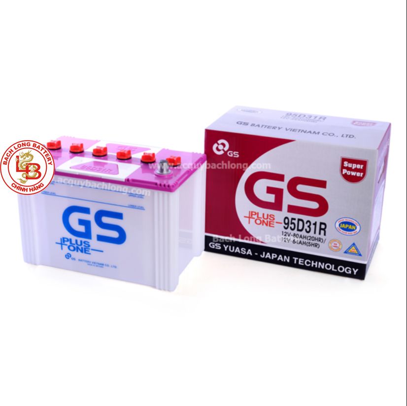  Ắc Quy GS 95D31R (12V-80Ah) 