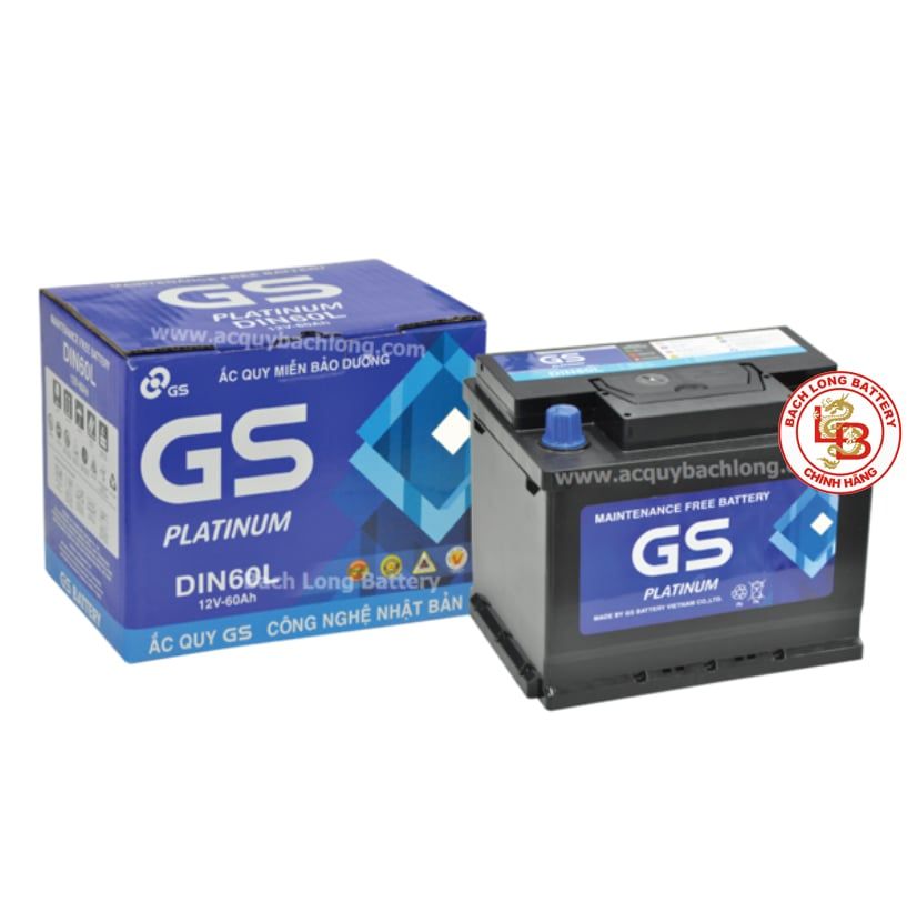  Ắc Quy GS MF DIN60R (12V-60Ah) 