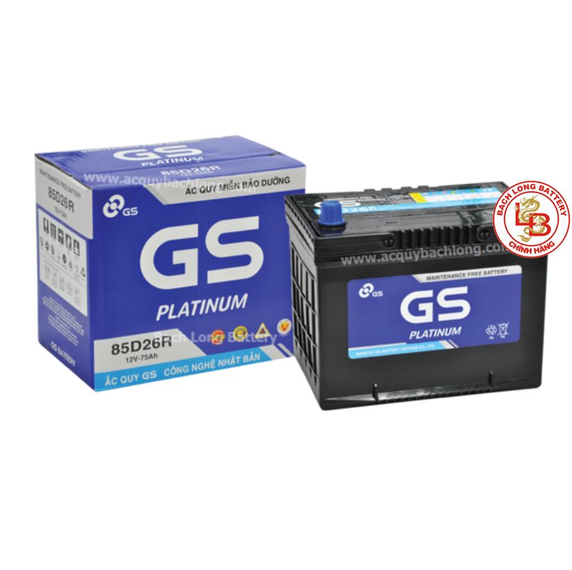  Ắc Quy GS MF 85D26R (12V-75Ah) 