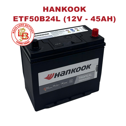  Ắc Quy HANKOOK ETF 50B24L (12V-45Ah) 