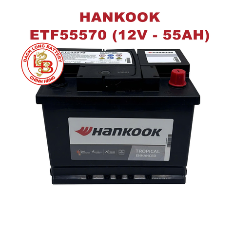  Ắc Quy HANKOOK ETF 55570 (12V-55Ah) 
