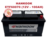  Ắc Quy HANKOOK ETF 60070 (12V-100Ah) 