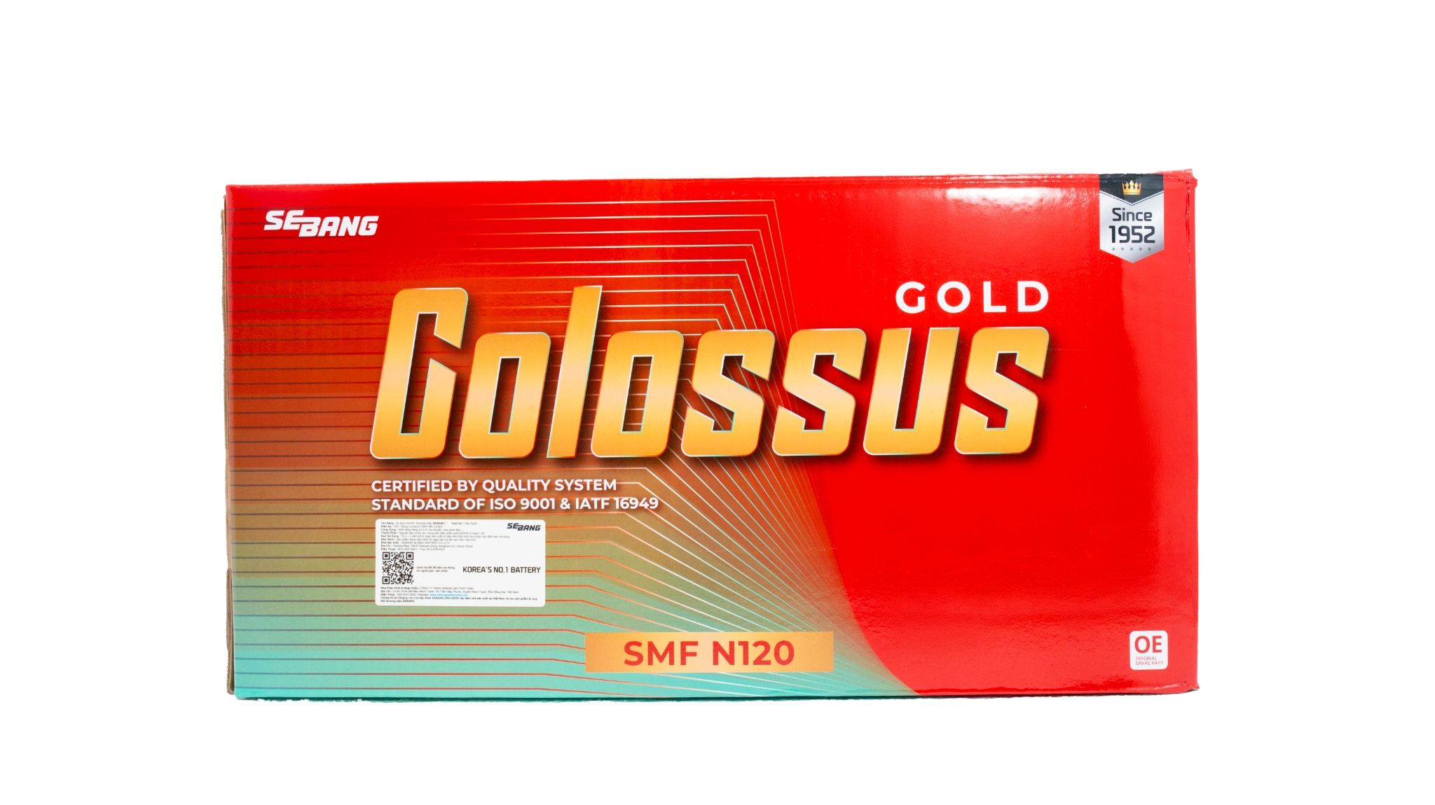  Ắc Quy COLOSSUS SMF N120 (12V-120Ah) 