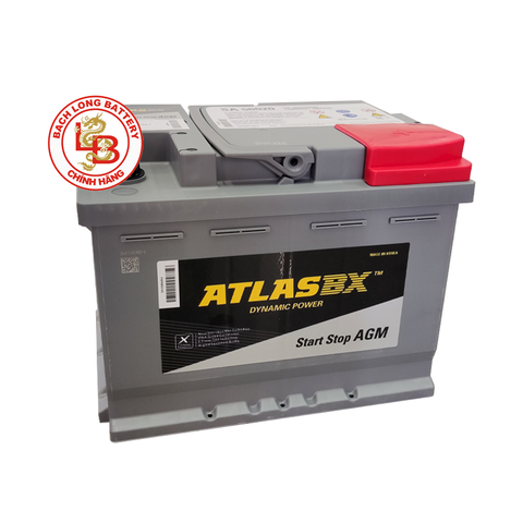 Ắc Quy ATLAS AGM DIN SA 56020 (12V-60Ah), ắc quy ô tô, ắc quy khô, ắc quy miễn bảo dưỡng