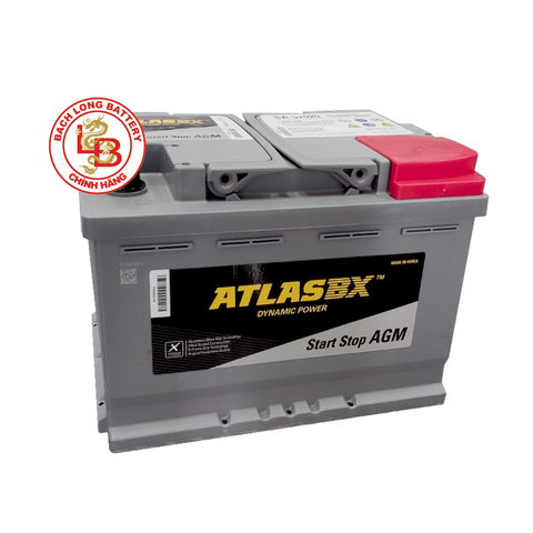 Ắc Quy ATLAS AGM DIN SA 57020 (12V-70Ah),  ắc quy ô tô, ắc quy khô, ắc quy miễn bảo dưỡng