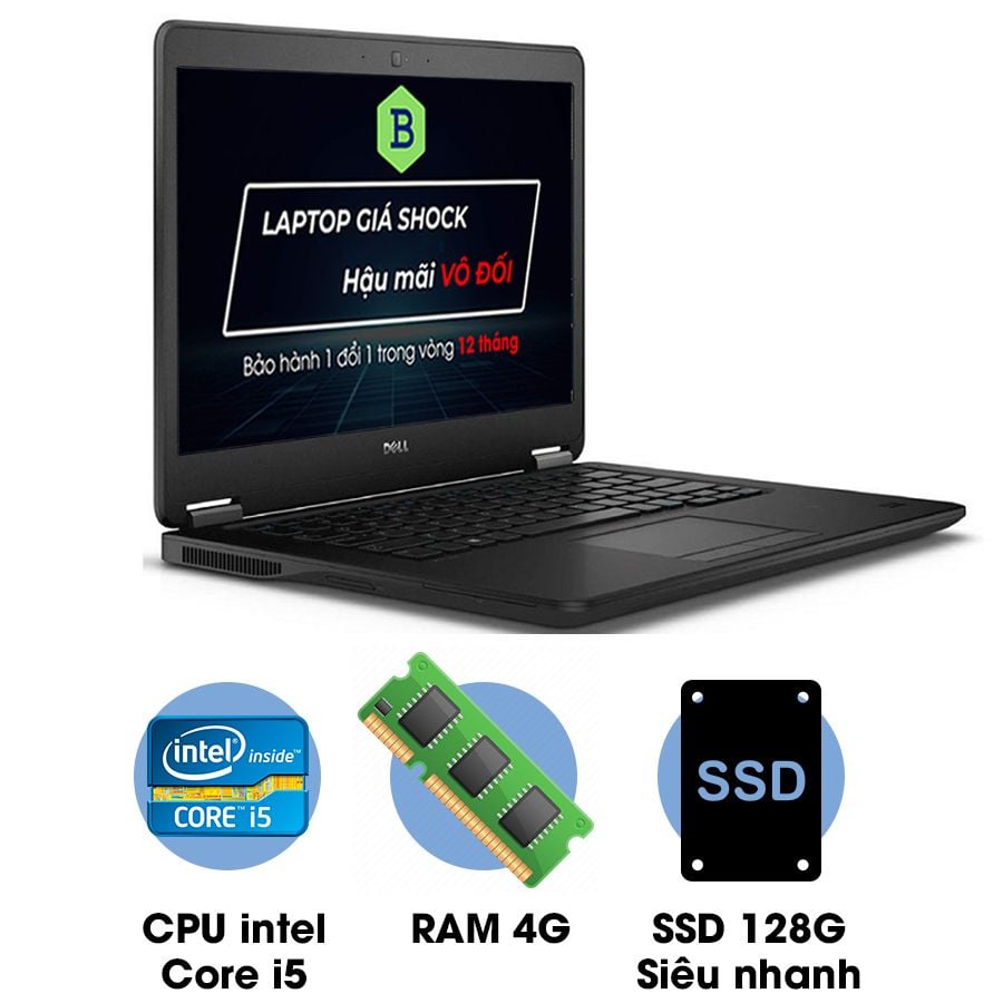 Laptop cũ Dell Latitude E7250 Core i5-5300U