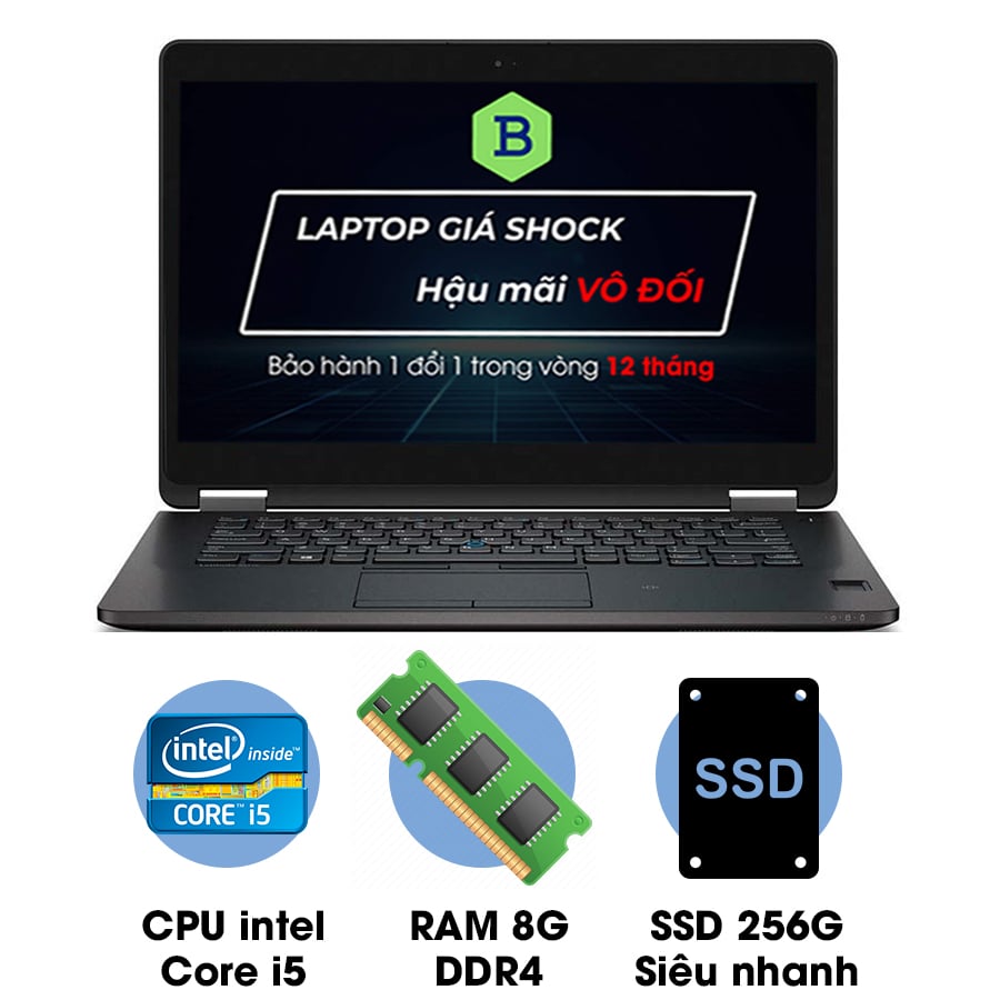 Laptop cũ Dell Latitude E7470 Core i5 6300U