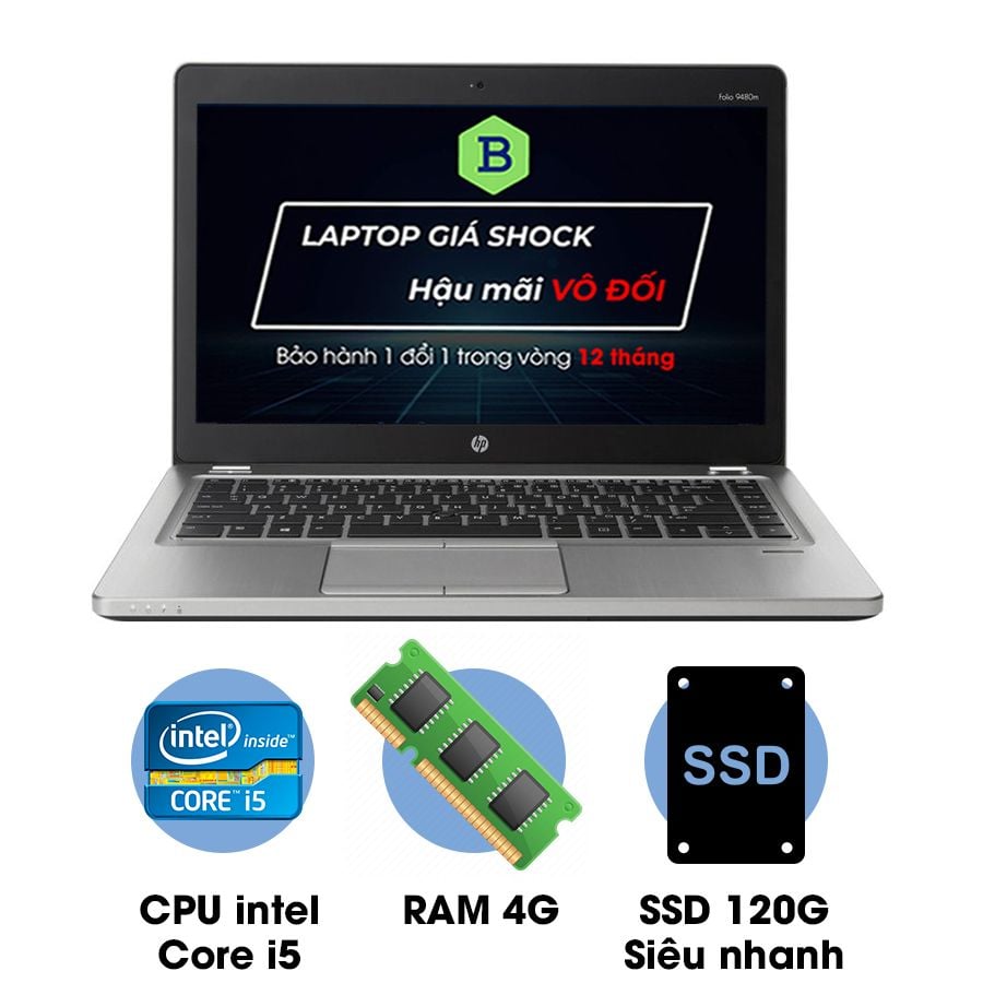 Laptop cũ HP Folio 9480M Core i5-4300U