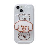  Cho iPhone 13 Pro Max Khung Túi Khí Ốp Điện Thoại Ba Con Gấu Có Giá Đỡ 