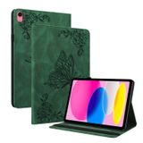  Dành cho iPad 10th Gen 10.9 2022 Bao da máy tính bảng dập hoa bướm (Màu tím) 