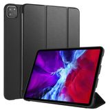  Dành cho iPad Pro 11 (2020) Da lật ngang 3 gập + Vỏ máy tính bảng TPU không thấm nước có giá đỡ (màu đỏ) 