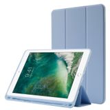  Bao da đựng bút Skin Feel Bao da máy tính bảng gập ba lần cho iPad 10.2 2019 / iPad 10.2 2020 / iPad Air 3 / iPad Pro 10.5 (Xanh lá cây Matcha) 