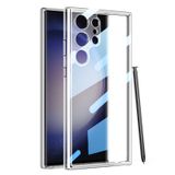  Dành cho Samsung Galaxy S23 Ultra 5G GKK Space Frame PC + Ốp điện thoại TPU trong suốt (Đen trong suốt) 