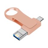  32GB USB 3.0 + 8 pin + USB-C / loại C 3 trong 1 Metal Metal Metal U-Disk (Bạc) 