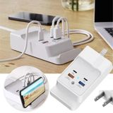  PD 20W Dual USB-C / Type-C + Dual USB 4 Cổng Sạc Nhanh Cho Điện Thoại Thông Minh Máy Tính Bảng Phích Cắm US 