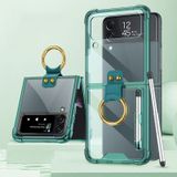  Cho Samsung Galaxy Z Flip4 GKK Airbag Protection Case with Ring & Pen (Đen) 
