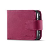  Đối với Bao da điện thoại Samsung Galaxy Z Flip4 5G LC.IMEEKE Calf Texture Leather Case (Màu vàng) 