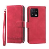  Dành cho Xiaomi 13 Dierfeng Dream Line TPU + PU Leather Phone Case (Màu tím) 