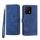  Dành cho Xiaomi 13 Dierfeng Dream Line TPU + PU Leather Phone Case (Màu tím) 