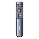  BASEUS WKCD010013 Orange Dot RF2.4GHZ PPT Green Laser Không dây Đa phương tiện Trình bày Bút, Phiên bản sạc, Kiểm soát khoảng cách: 200m (Xám) 