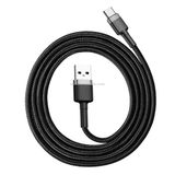  Baseus 1m 3A Cáp sạc đồng bộ dữ liệu USB-C / Type-C tối đa 1m 3A, Cáp sạc đồng bộ hóa dữ liệu Baseus 1m 3A Max USB sang USB-C / Type-C (Màu xám) 