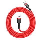  Baseus 1m 3A Cáp sạc đồng bộ dữ liệu USB-C / Type-C tối đa 1m 3A, Cáp sạc đồng bộ hóa dữ liệu Baseus 1m 3A Max USB sang USB-C / Type-C (Màu xám) 